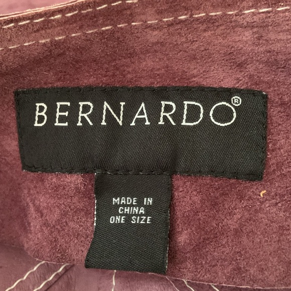 Bernardo purple lambskin leather poncho one-size-fits-all - Picture 5 of 12